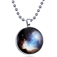 Yumi Lok Cielo estrellado la oscuridad- para colgante collar aleación medallón amuleto kettenänhanger para mujer Chica…
